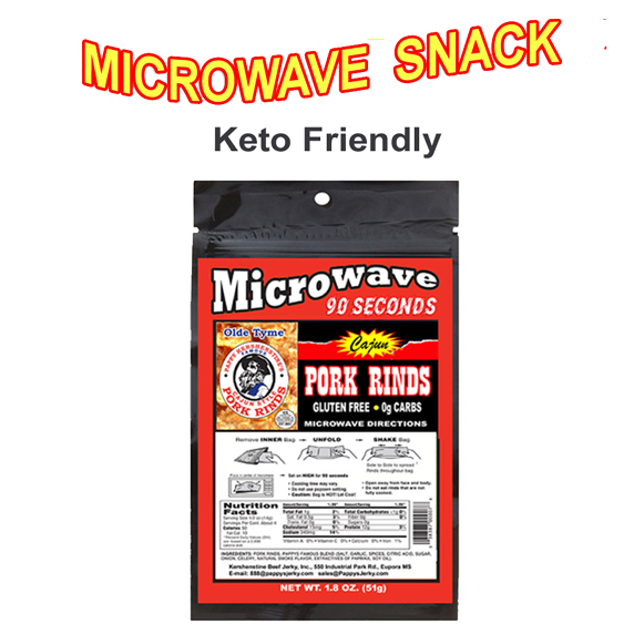 Microwave Pork Rinds - 2 oz Bag