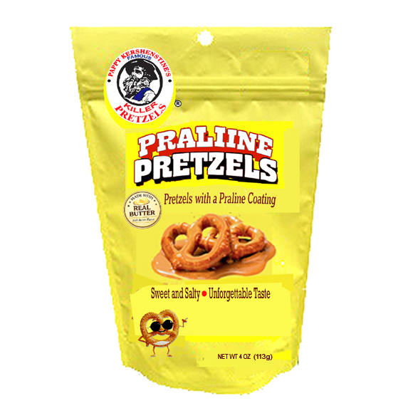 PAPPY'S "PRALINE" KILLER PRETZELS - 4 OZ BAG