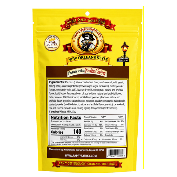 PAPPY'S "PRALINE" KILLER PRETZELS - 4 OZ BAG - Image 3